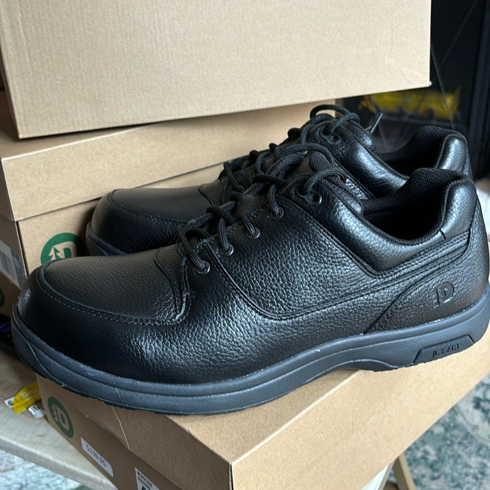 DUNHAM WINDSOR Black leather lace up 2 e width sizes 14